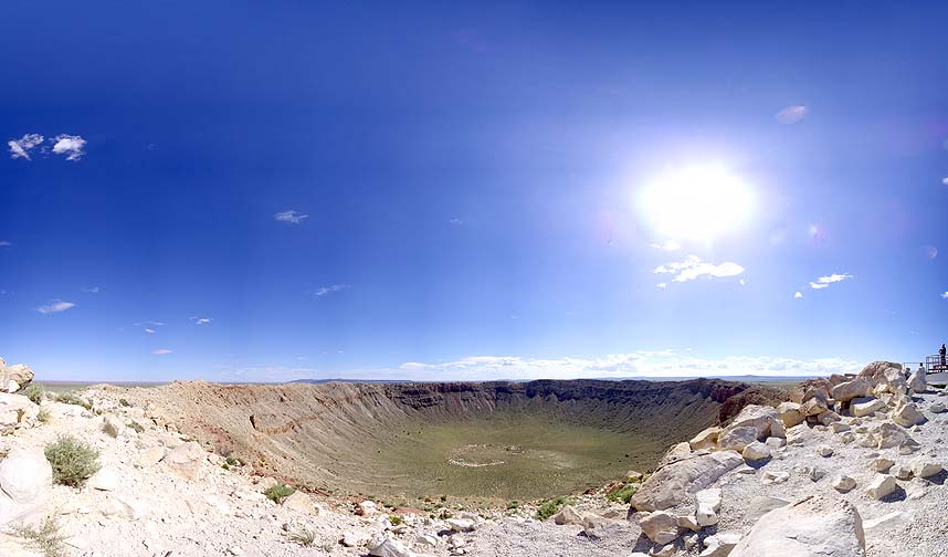 Meteor Crater Rim View, August 26, 2010